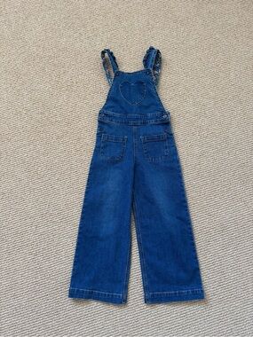 Mini Boden Frill Overalls-Mid Vintage Heart Applique, Size 5-6y, NWOT